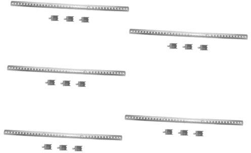 Ciieeo 5 Juegos Rejilla De Soporte Para Frigorífico Reemplazo Del Soporte Del Estante Del Congelador Soporte De Estante Del Enfriador Del Congelador Acero Inoxidable Silver