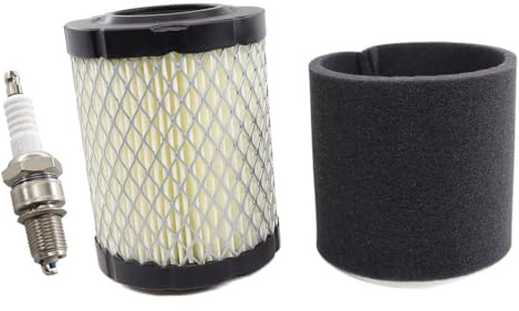 MCHNIC Luftfilter mit Vorfilter Zündkerze für Briggs & Stratton 5429K, 591583, 591383, 796032, 798911, 9,0-12,5 PS 21 Series Motor Rasentraktor