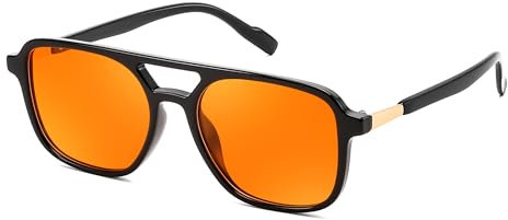 FEISEDY Retro 70er Jahre Sonnenbrille Polarisiert Damen Herren Vintage Trendy Brille mit UV400 Schutz B4174