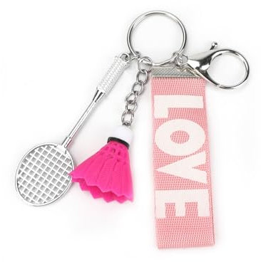 Porte Clés De Badminton Rose, Porte Clés De Style Sportif, Cadeaux Pour Athlètes, Cadeaux Pour Amis, Accessoires De Porte Clés De Raquette Et De Badminton, Cadeaux Uniques Pour Femmes