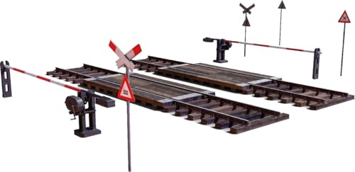 MiniArt 35666 1:35 Diorama Set Bahnübergang mit Schranken - originalgetreue Nachbildung, Modellbau, Plastik Bausatz, Basteln, Hobby, Kleben, Modellbausatz, Zusammenbauen, unlackiert