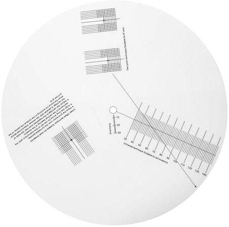 BESPORTBLE Nadelkalibrierung Tonabnehmerkalibrierung Recorder Tonabnehmerkalibrierung Vinyl Recorder Rutsch Distanzmesser Winkelmesser Schallplatten Einstellwerkzeug
