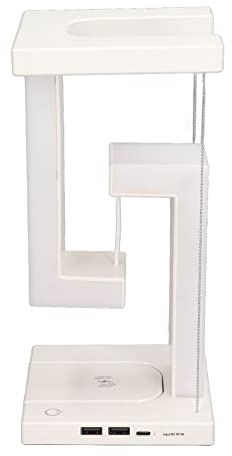 KIMISS Magnetische Balance -Lampe mit Drahtloser Ladung - Tensegrity LED Nachtlicht für Wohnzimmer, Schlafzimmer und Bürodekoration