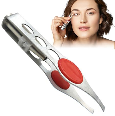 Pinzas con luz LED-Tweeze de belleza sin deslizamiento, removedor facial | Herramienta de aseo de cejas y pestañas, pinzas de acero portátiles para mujeres, desplumador con luz para kits de viaje