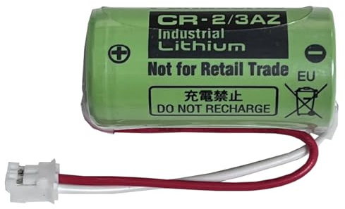 HIGHAKKU Batterie de rechange CR-2/3AZ CR17335 compatible avec Verisure CR-2/3AZ pour système d'alarme avec prise blanche