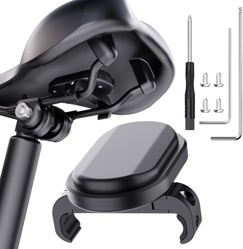 DDJ Soporte oculto para bicicleta AirTag compatible con Samsung Smart Tag 2 y Moto Tag, soporte antirrobo para rastreador de bicicleta debajo del asiento, IP67 impermeable, montaje de tornillo seguro