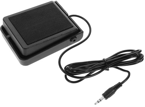 Digitales Haltepedal für Midi Controller und Synthesizer, 3.5mm Anschluss | ABS und Metall, Rutschfeste Basis, Kompakt und Leicht, Schwarz, für Live Auftritte und Üben