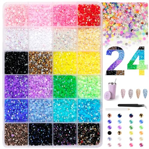 AOOWU Cristales para Uñas Diamantes para Uñas con Pinzas Y Bolígrafo Decoracion Uñas Diamantes para Manualidades para Uñas para Uñas Maquillaje Diy Handwerk Ropa Manualidades