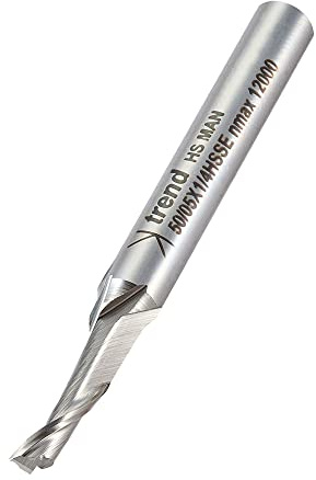 Trend Aluminium Cutter, 1/4 Inch Shank, 5 mm Cut Dia, 12 mm Cut Length | Ideal For Precision Cutting In Aluminium With A 1/4 Inch Shank, 5 mm Cut Diameter And 12 mm Cut Length, 50/05X1/4HSSE