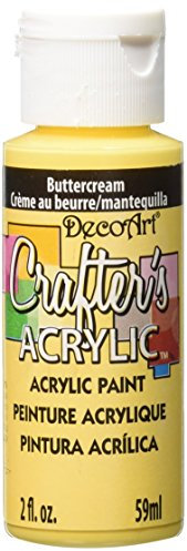 Deco Art DCA117 - Pintura para Tejidos y Telas, Color Amarillo