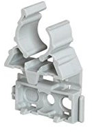 Lyre grise pour tube IRL Ø20mm fixation par cloueur type Pulsa 700E - Emballage 100 - LEGRAND 031371