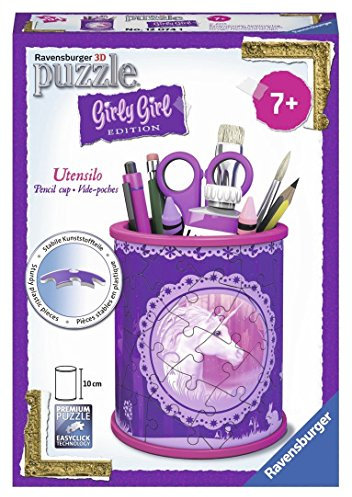 Ravensburger 12074 - 3D Puzzle Girly Girl Edition Utensilo Einhörner