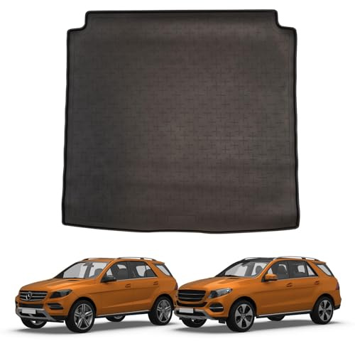 Travall CargoMat Boot Liner Compatible with Mercedes M-Class (2011-2015) Premium Tailored to Fit Car Floor Boot Mat Waterproof Black Rubber Dog Friendly Car Specific Boot Protector
