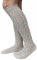 Alpenlife 2 Paar Lange Herren Trachten Socken, Kniebund Socken, Strümpfe für ihre Lederhose, 2 Paar beige/meliert (M(43-45))