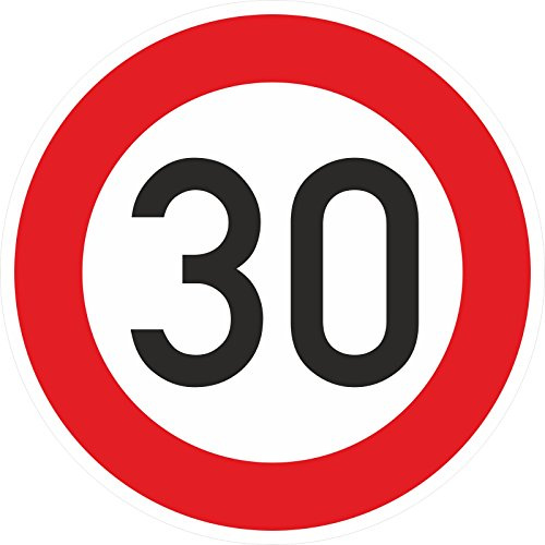 Zulässige Höchstgeschwindigkeit 30 km/h Aufkleber 60 cm STVO Zeichen 274-51
