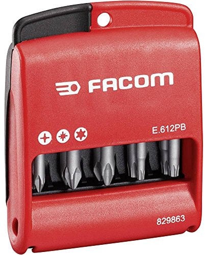 FACOM - Jeu de 10 embouts de 50 mm à gorge 1/4 - série 1 - E.612PB
