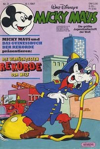 Micky Maus Heft 1987 Nr. 3 , 8.1.1987 , Comic-Heft
