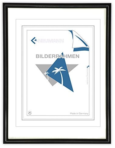 Neumann Bilderrahmen Kunststoffrahmen Classic, 40x60 cm, schwarz