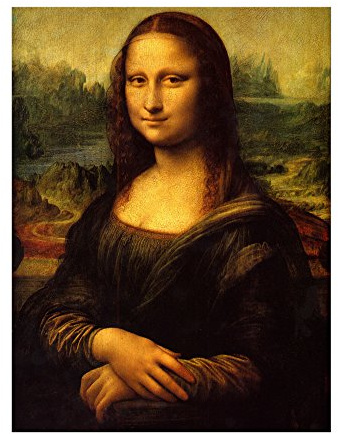 Bilderdepot24 Bild auf Leinwand | Leonardo da Vinci Mona Lisa in 50x70 cm als Wandbild | Wand-deko Dekoration Wohnung alte Meister | 180136-50x70