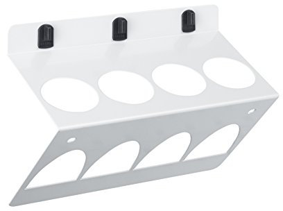 bott perfo Rundhalter schräg mit 4 Aufnahmen, Durchmesser 50 mm für Lochplatten, 1 Stück, lichtgrau, 14021054.16V
