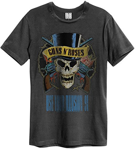 Amplified Guns n Roses - Use Your Illusion - T-shirt gris anthracite pour homme, gris, L