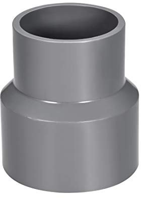 sourcing map PVC DWV Reducing Coupling Schedule 40 Gray 50mm x 63mm Socket Gray
