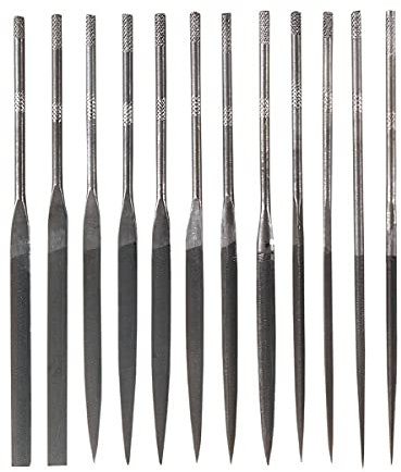 Lot de 12 limes à aiguille assorties de précision pour bijoutier Artiste Loisir Sculpteur