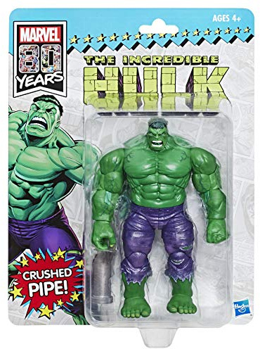 Marvel Legends SDCC 2019 Exclusive 80th Anniversary Hulk with Pipe Retro Action Figure