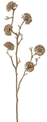 creativ home Künstlicher EFEUFRUCHTZWEIG, Goldener Zweig AST. 99 cm. Gold. 1019522-39