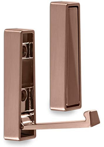 SOTECH Aufbau Klapphaken BARI Kupfer poliert 80 x 20 x 15 mm Mantelhaken Aufbauhaken Wandgarderobe zum aufschrauben
