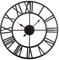 AIKENR Large Retro Numeral Clock, 50CM Metal Wall Clock Silent Iron Roman Numeral Decorative Clock for Living Room Bedroom Kitchen Office