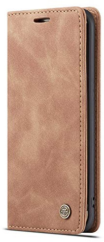 JMstore Coque Compatible avec Samsung Galaxy S7 Edge,Coque Rabat Cuir avec Magnetique,Housse Protection Portefeuille Étui Cartes Stand Fonction (Brun)