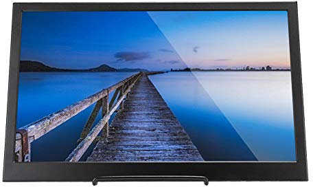 VBESTLIFE Universeller 15,6-Zoll-IPS-Bildschirm 1080P Ultradünner Tragbarer Bildschirm Doppelter -HDMI-Eingang für Spielautomaten