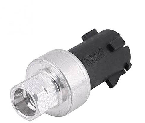 Druckschalter für Klimaanlage, Asudaro Drucksensor Schalter Auto Klimaanlage Druckwandler Schalter Sensor Überdruckventil 05174039AB 2CP55-1 Kompatibel mit Ram 4500,Schwarzes Silber