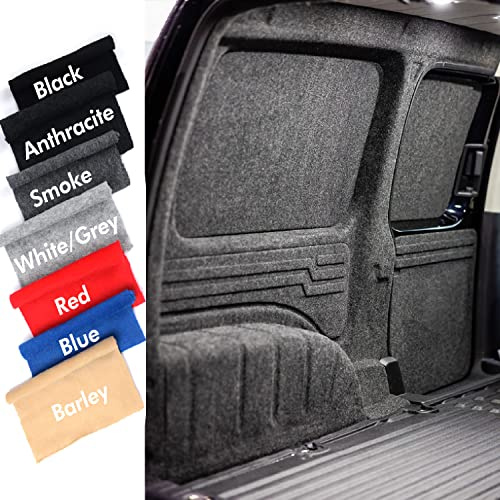 Moquette d’habillage quadri-extensible pour intérieur de camping-car, fourgon, voiture (Noir, 10 m x 2 m)