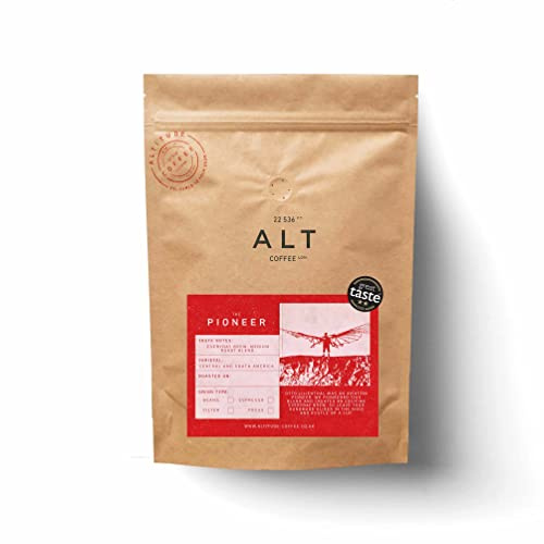 Altitude Coffee London - The Pioneer Specialty Coffee Blend, Raspberry/Almond/Toffee, Medium Roast, Whole Beans (500g)