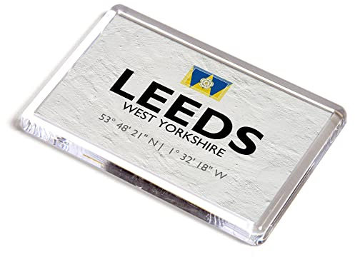 FRIDGE MAGNET - Leeds, West Yorkshire - Lat/Long SE3034