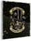 MuchoWow Glasbild Glasfoto Wandbild Bilder Deko 50x50 cm Totenkopf - Hut - Vintage