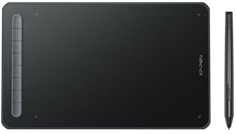 XPPen Deco M Graphics Tablet 8 x 5 Digital Graphics Tablet with X3 Elite Stylus for Painting, Sketching, Remote Learning and Work from Home, Support Windows Mac Linux Android (Black)