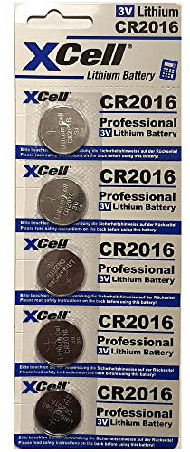 XCell Pile Bouton CR2016 (pour de Nombreux Petits appareils, Longue durée de Vie, Faible Auto-décharge) 145591