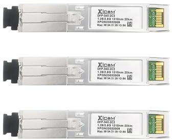 MURABE Modem modulo DDM PON 1.25G/2.5G 1310nm/1490nm ONT 20KM (Color : 3 PCS)