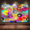 RAPSANI 1 teiliges wandbild Graffiti 1 stück leinwand wandkunst,1 teilig leinwand wanddeko wohnzimmer,leinwanddruck 1 teilig bilder wohnzimmer modern groß Bunte Aufkleber,mit rahmen,xxl 60x90cm
