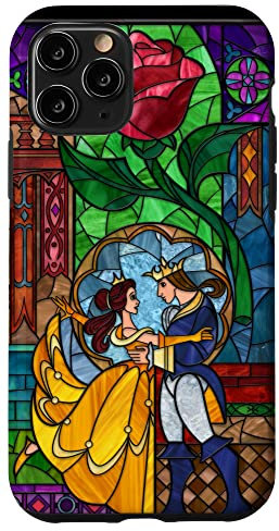 iPhone 11 Pro Disney Beauty and the Beast Belle and Prince Stained Glass Case