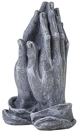 Sharplace 3X Betende Hände Figur Desktop Ornament Sammlung Künstlerische Hand Geste Statue Skulptur Modell für Wohnzimmer Bücherregal Dekor