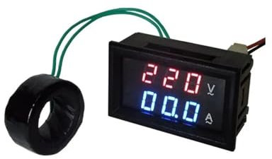 Amperímetro de voltaje YB27VA, voltímetro Digital LED de CA, amperímetro CA 60-500V, medidor de amperios, calibre Teser, 1 Uds.(Color:White shell,Size:AC50A)