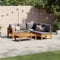 Willood Garten Lounge Set mit Auflage Terrasse Balkonmöbel 2 x Sofa + Corner + Table