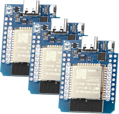 diymore 3 Stück für ESP32 Mini Development Board für ESP32 NodeMCU WiFi Bluetooth Entwicklungsboard CH9102F Chip Typ C
