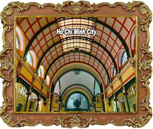 Central Post Office Ho Chi Minh City Vietnam Fridge Magnets Travel Souvenir Refrigerator Decoration Magnet
