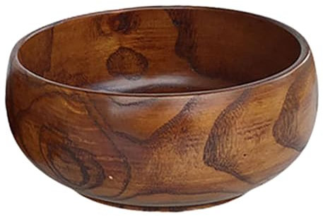 PHENOFICE 1pièce Bol Bois Rond pour Salades Et Fruits Ustensile De Cuisine pour Dîners Et Réunions Familiales Dimensions Hauteur