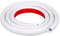 PVC Cable Cover, Self-Adhesive Electrical Cable Trunking, Decorative Wire Hider, Wire Covers for Cables, Easy to Cut, Wall flex cable organizer for protecting and hiding cables (White, 1m)
